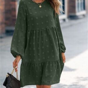 Elegant Green Women's Dress